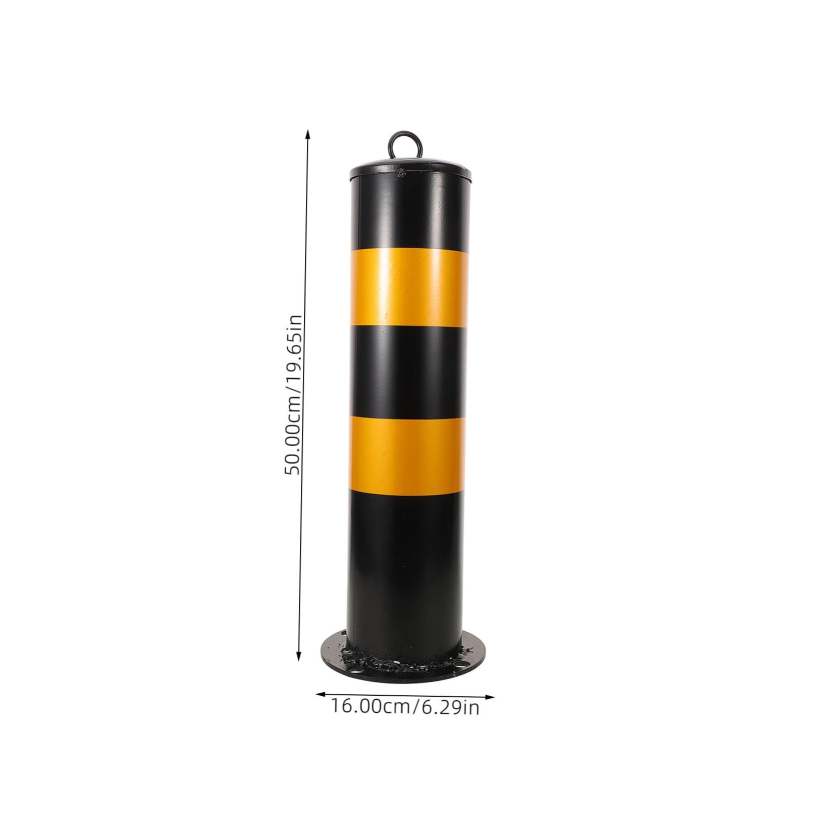 TOPPERFUN Warning Post Safety Post Safety Cone Safety Column Safety Traffic Cones Safety Bollard Post Traffic Control Post Driveway Security Barrier Safety Delineator Column Stainless Steel