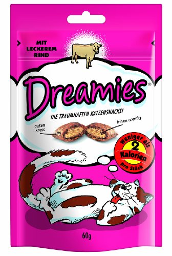 Dreamies Kattensnack met rundvlees, verpakking van 3 (3 x 60 g)