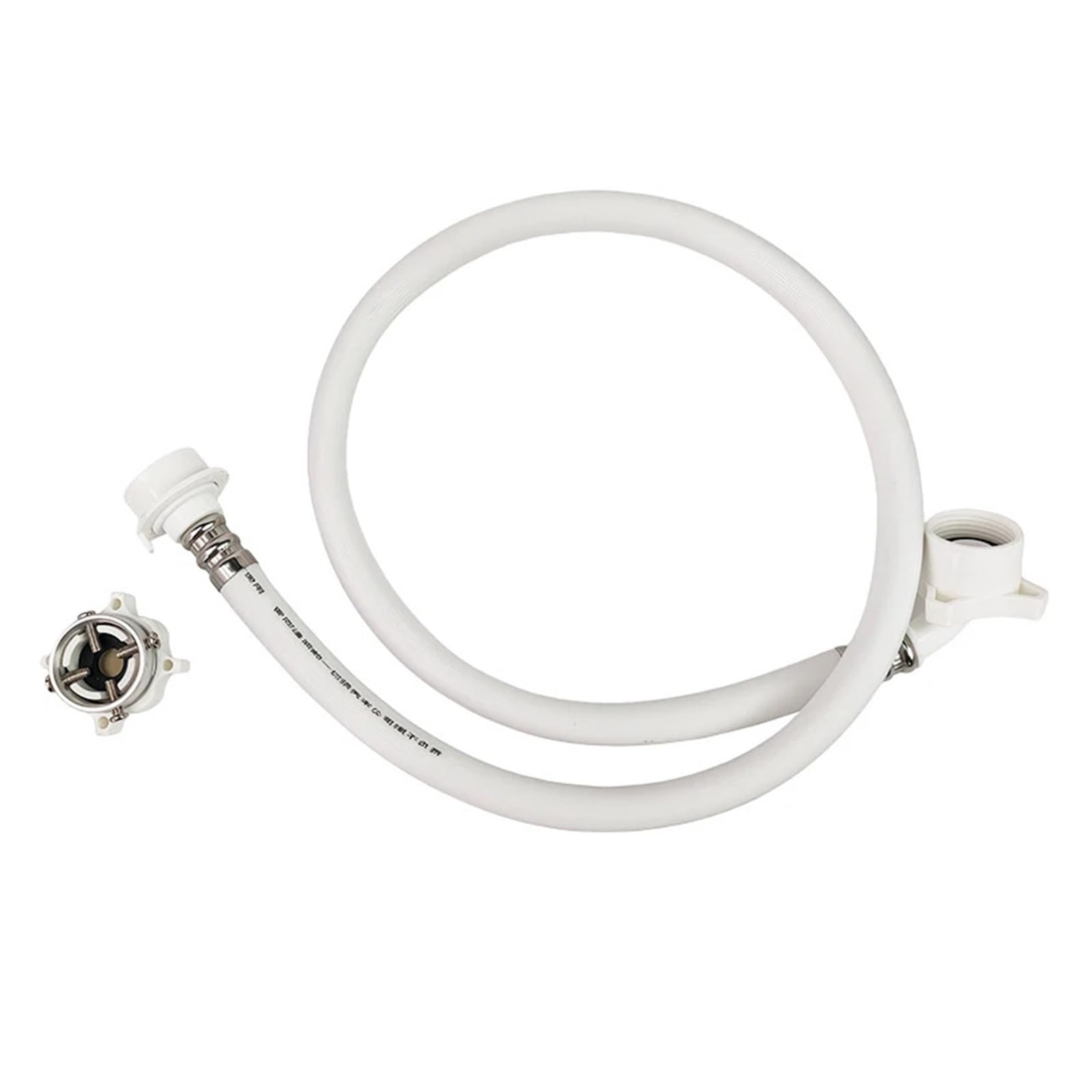 Manguera De Entrada for Lavadora Antiexplosión, Conector Universal De 3/4", A Prueba De Fugas | PVC reforzado, malla trenzada de latón, alta presión, junta de protección contra desprendimiento(2M-1PC)