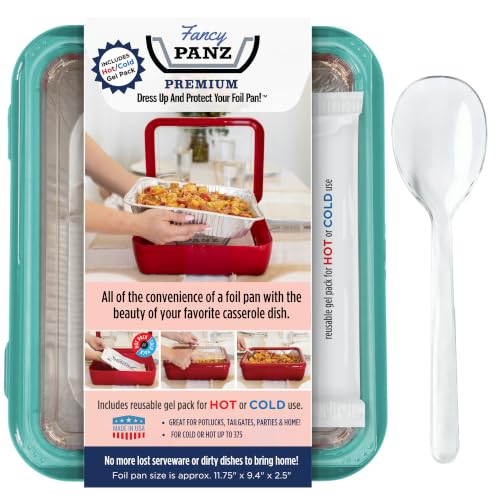 Fancy Panz Aqua - Premium - Reusable Foil Pan Carrier - Made in USA