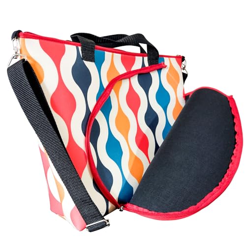 Bolsa Beach Tennis Raqueteira Esportiva Com Alça - ISOPRENE - Ondas Coloridas