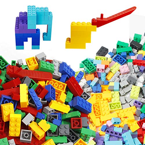 PicassoTiles 1750 Piece Brick Building Blocks STEM Creative Imaginative Color Vibrant Sensory Toy Mix & Match Kit 11 6 Unique Shape Construction Block Playset Kids Boys & Girls Age 3+