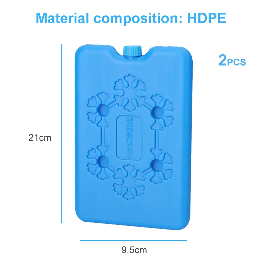 Freeze Board,Elementi Refrigeranti,Mattonella Ghiaccio Sintetico per Borsa Termica, Borsa Frigo,Ghiaccioli per Borsa Frigo,Mattonelle Refrigeranti,Borsa Refrigerante, Mattonelle Ghiaccio,2pcs (2)