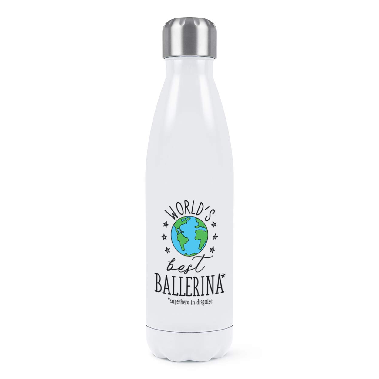 Bouteille isotherme 500ml blanche anti-fuite en acier inoxydable pour le sport