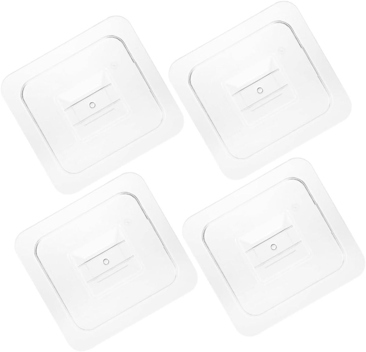 OUNONA 4pcs Food Storage Container Lids for Boxes Snack Boxes Dessert Displays Salad Cases
