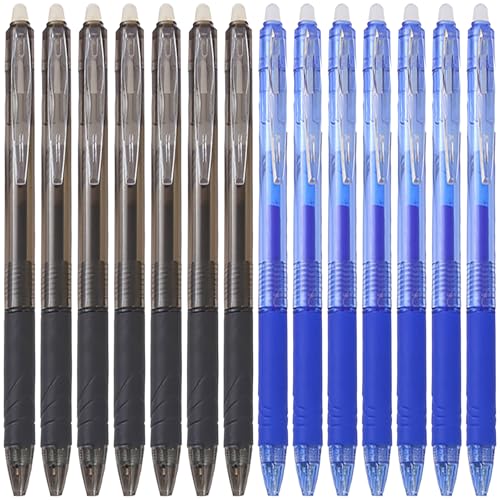 14 bolígrafos retráctiles borrables de gel 0.5mm miniatura 1