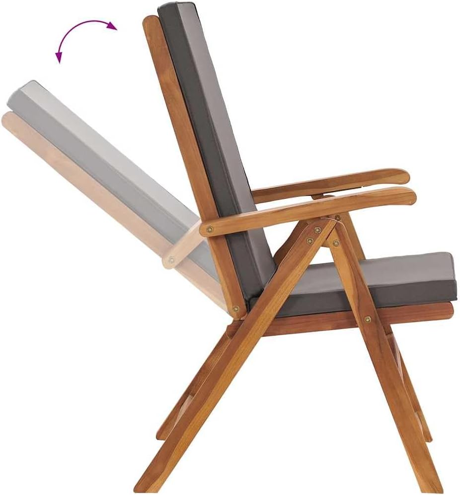Adjusting the backrest of the vidaXL patio chair