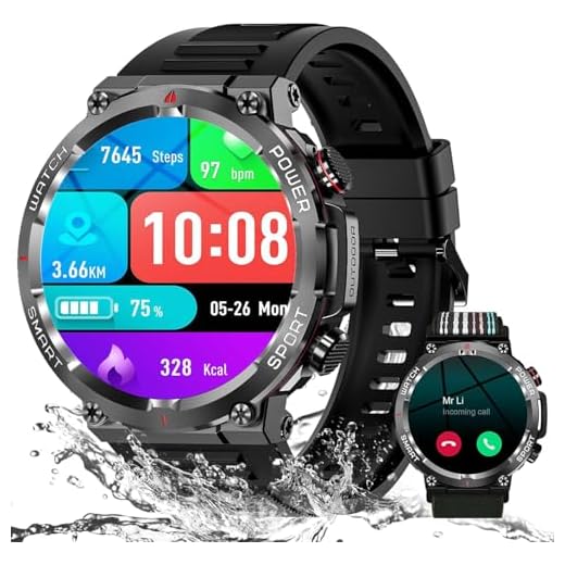Smartwatch Uomo Bluetooth Fitness Militari