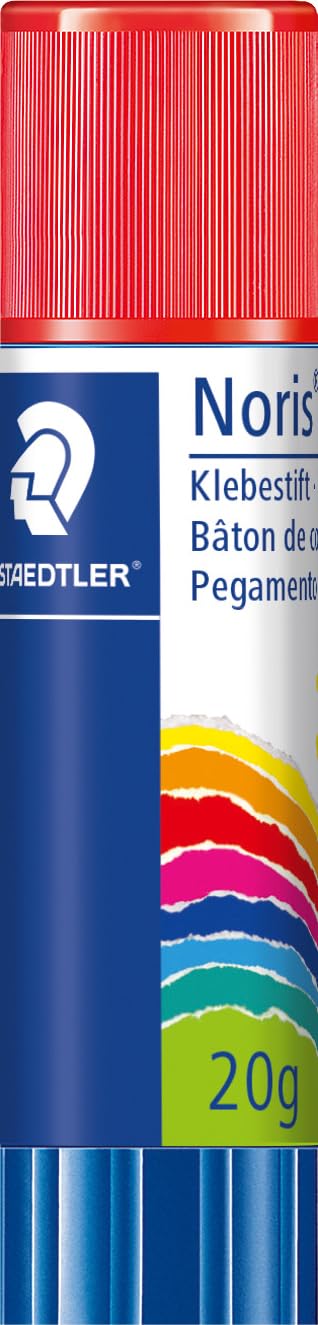 Staedtler 960 20 NCA Noris Clup 20 Gr Stick Yapıştırıcı & 965 14NBK Noris Clup SAĞ El Makas 14 Cm 2'Li Blister, 20 gr + sağ el