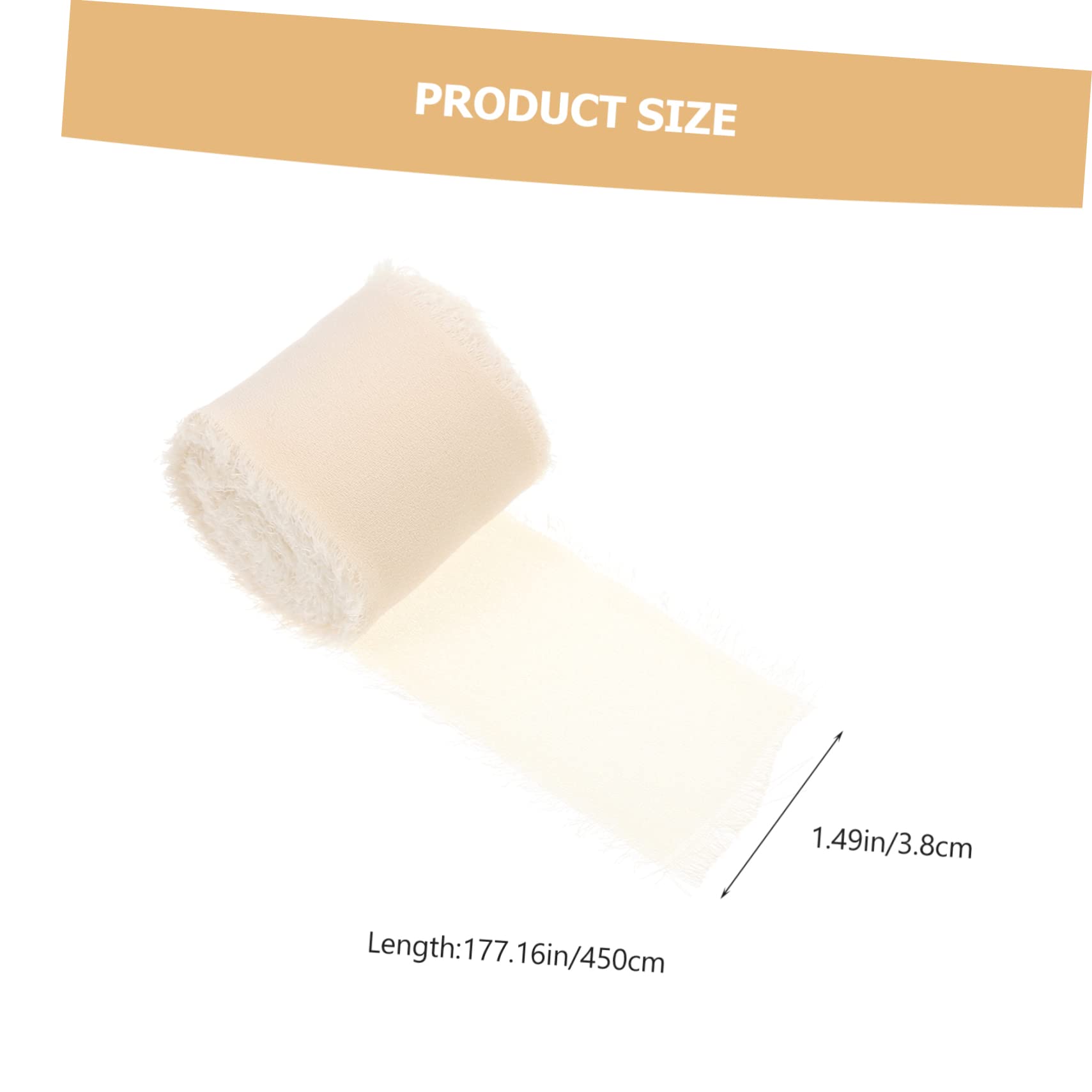 SHINEOFI 6rotoli Nastro Decorativo Frangia Elegante Per Matrimonio e Fai Da Te Di Chiffon Con Bordi Sfilacciati Yarde Per Regali e Decorazioni Festive