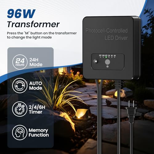 PETLIK All-in-One Low Voltage Landscape Lighting 12W Outdoor Well Lights - image 3