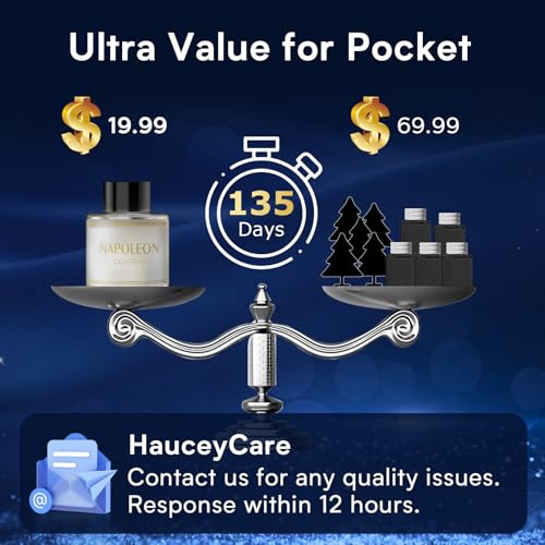 Image of Smart Car Air Freshener, New Ultrasonic Car Diffuser, Star Projector & RGB Voice-Activated, 5S Full Odor Clean, 3 Mode & Auto On /Off, 50ML Refillable Scent Long Lasting Up to 135 Days - Ocean