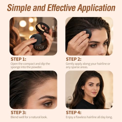 Image of Sevich Hairline Powder 10g, Root Touch Up, Large Capacity, Brown