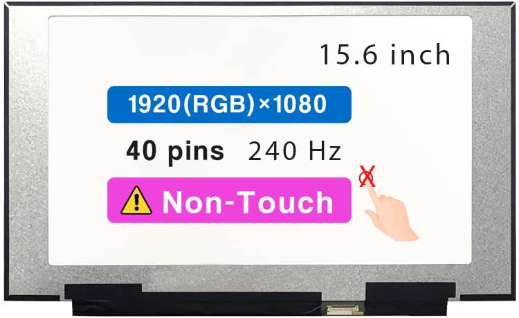 Nouveau 240 Hz LCD FHD (1920 X 1080) IPS Remplacement LQ156M1JW06