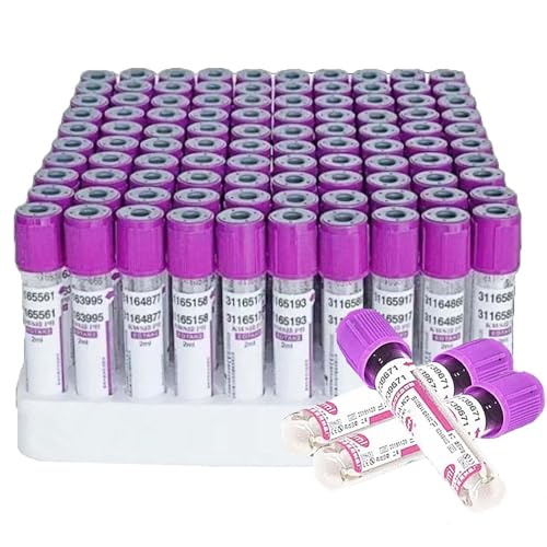 EDTA K2 - Tubo de recolección de sangre anticoagulante de vidrio, sellado al vacío para uso en laboratorio