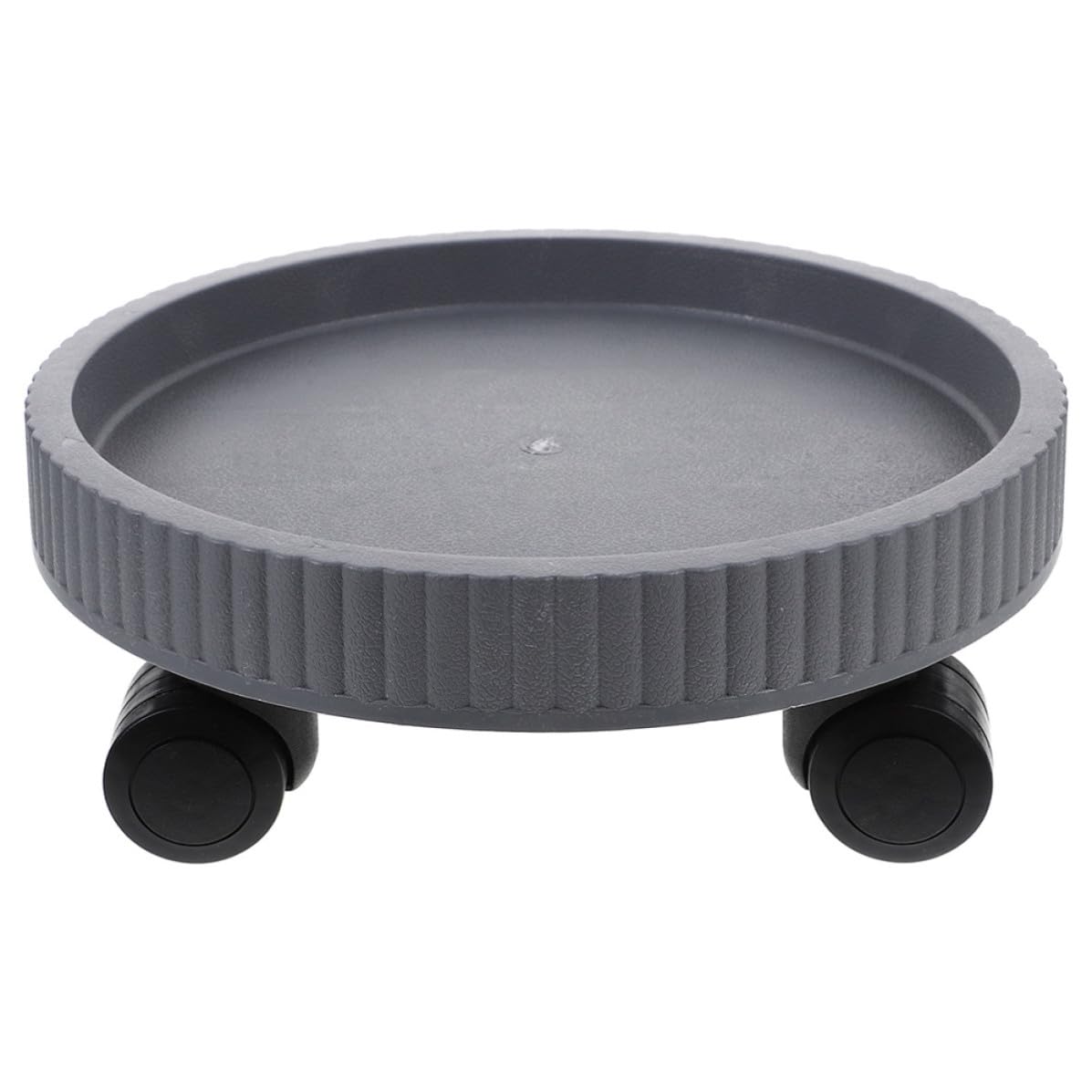 Support à plantes roulettes plateau robuste plastique rond intérieur