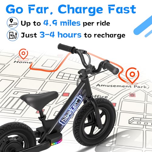 Hiboy Electric Balance Bike for Kids, 12-Inch Tires, 5.6/9