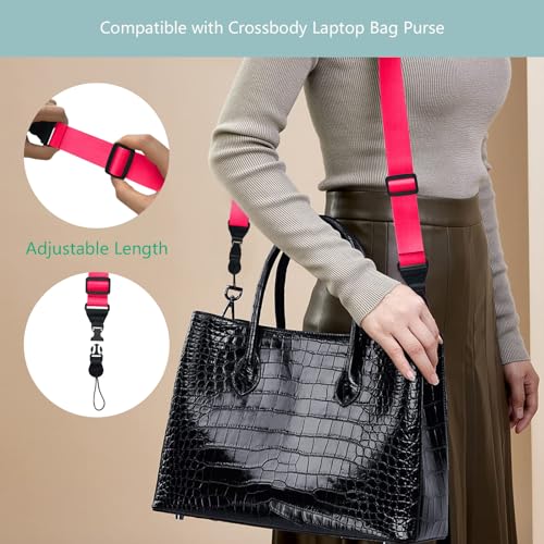 Gowjaw 3 Pack Adjustable Shoulder Strap:Comfortable for iPad Strap Nylon Neck Lanyard for iPad/Samsung Tablet Case,Camera Binocular Crossbody Laptop Luggage Bag(Pink)