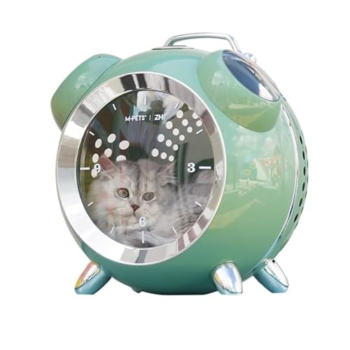 【大容量 透明】 ペットキャリー リュック型 キャットバッグ 犬 キャリーバッグ 移動ケース 手提げ 両用 背面収納ポケット付き 通気性 猫 ケージ ペット用キャリーバックパック(萌葱?)