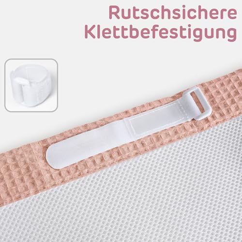 Tour de lit maille 3D babybay Comfort protection lit cododo rose