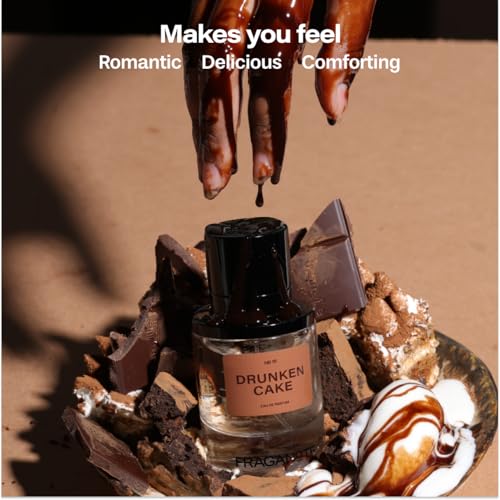 Image of Drunken Cake Unisex Perfume For Man & Women | Premium Eau De Parfum 50ML | Long-Lasting Sweet Gourmand Fragrance with Tiramisu, Vanilla & Musk | Warm & Cozy Scent for Work, Brunch, Coffee Date, Dinner Date