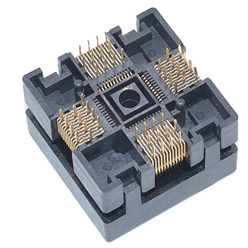 qfp48-05 socket ic burn-in tesing socket otq-48-05-01 05mm pitch 7x7mm ic dimension open-top socket soldering versionqfp48