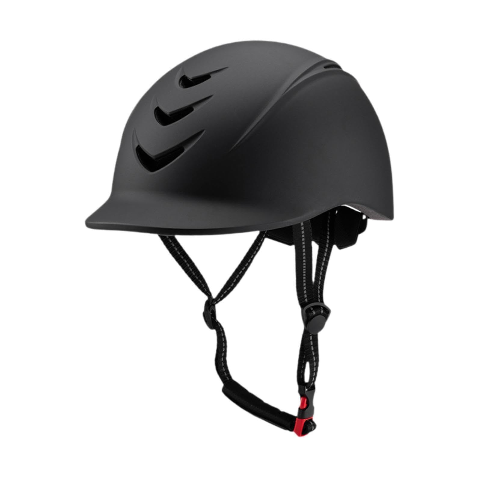Casco da equitazione confortevole, regolabile, protettivo, leggero, ventilato, per gli appassionati di sport d'avventura all'aria aperta, equitazione,