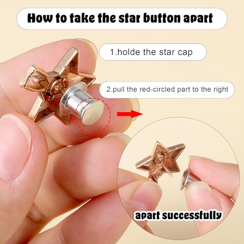 20 Hosen Enger Machen Clip 2 Stile Waist Knots Verstellbare Hosenbund Enger Machen Klein Waist Clips Ohne Nähen Stern Stretcher Taillenspanner Pentagramm Knöpf Für Jeans Kleidung Kleider Röcke