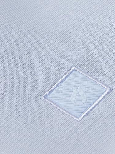 Scotch & Soda Herren Essential Badge Logo Crewneck Sweatshirt, Sky Blue, XL – Ansicht 2