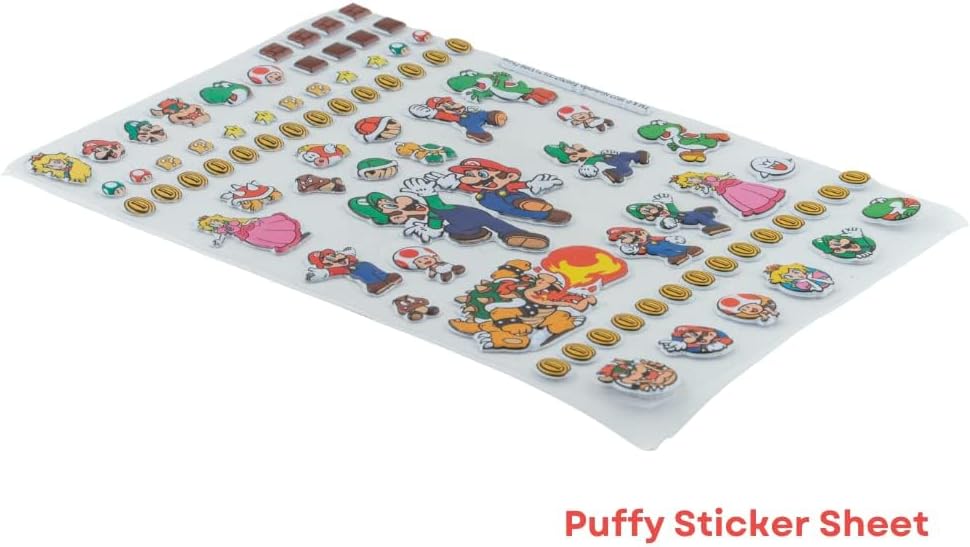 Super Mario Brothers Coloring & Sticker Activity Set for Kids with Travel Carrying Case