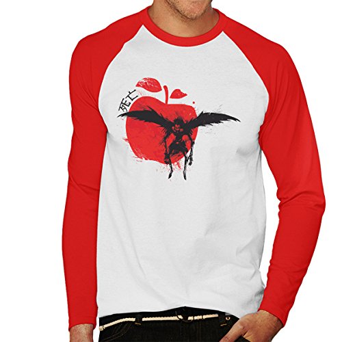 Red Sun Ryuk Death Note Men's Baseball Long Sleeved T-Shirt