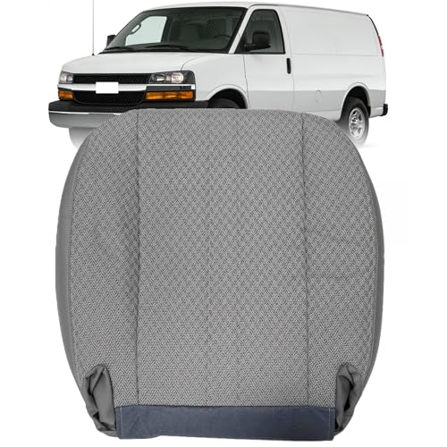 Priprilod #93G Cloth Bottom Seat Cover Fit for Chevy Express GMC Savana Van