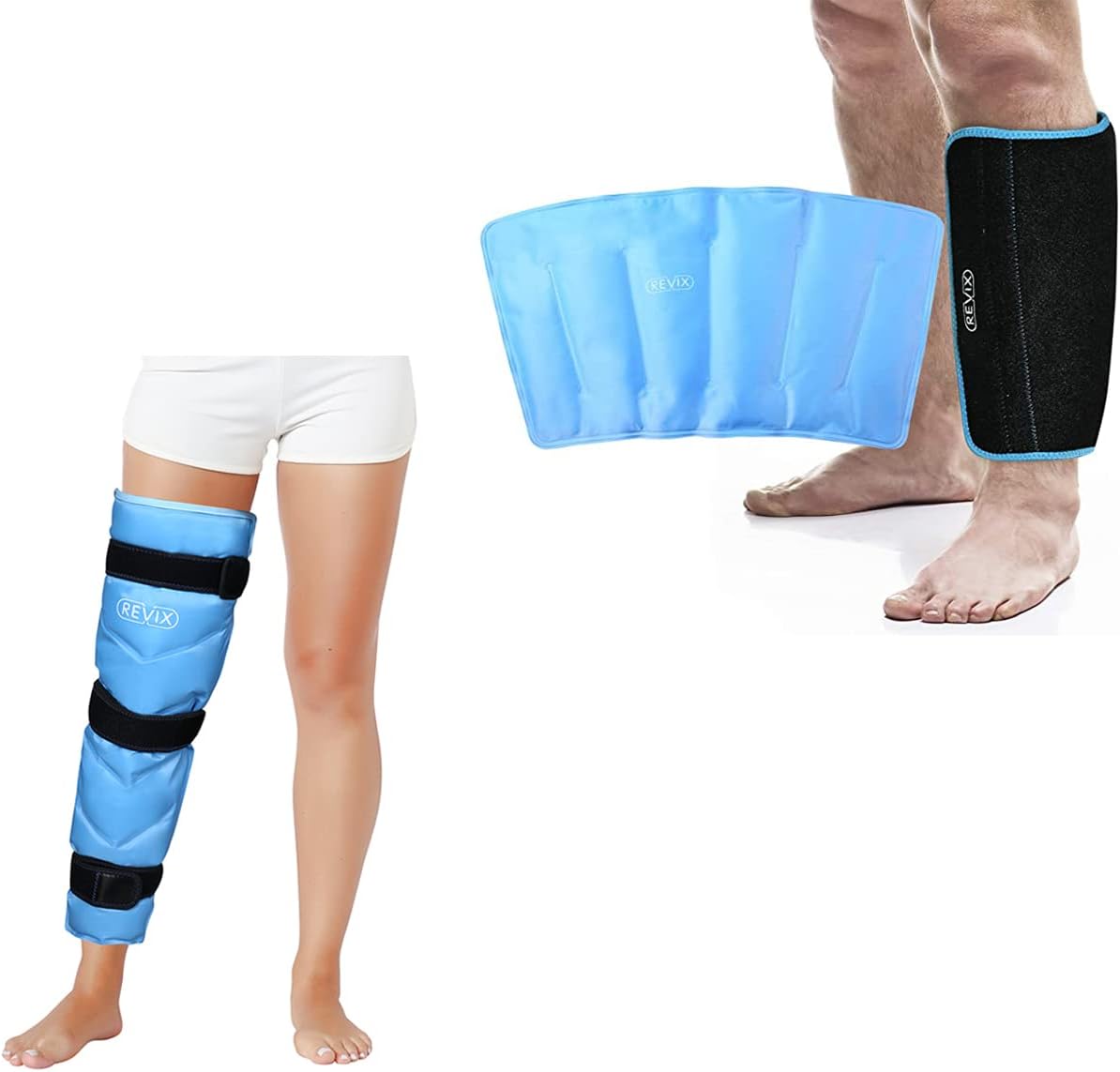 REVIX Large Ice Pack for Injuries Reusable Gel Ice Wrap for