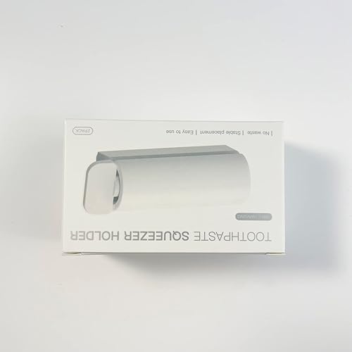 Miniatura 9 de CORNERIA Exprimidor de tubo de pasta de dientes colgante con fuerza magnética, dispensador de pasta de dientes de tubo rodante autoadhesivo -