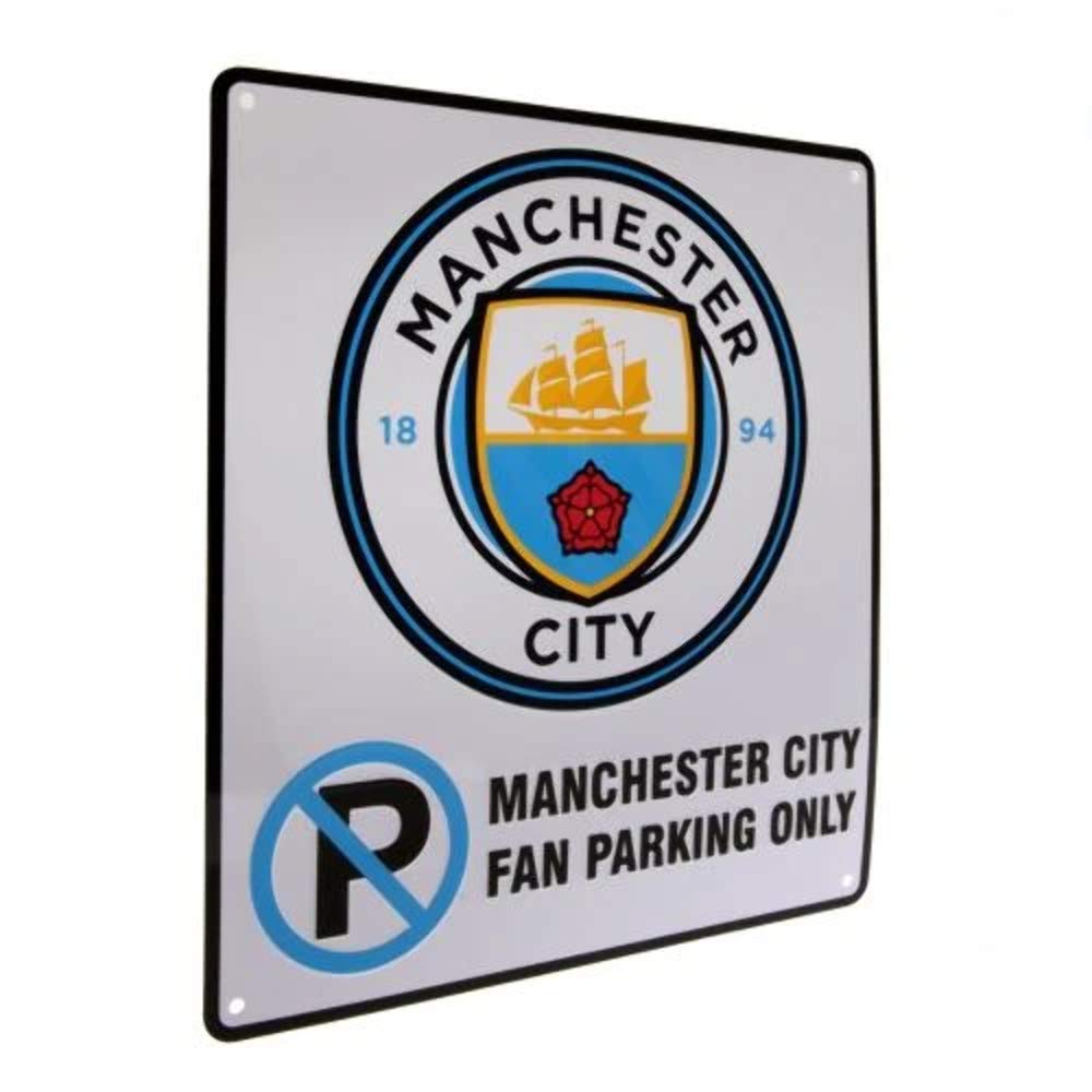 Man City 'No Parking' Metal Sign - One Size