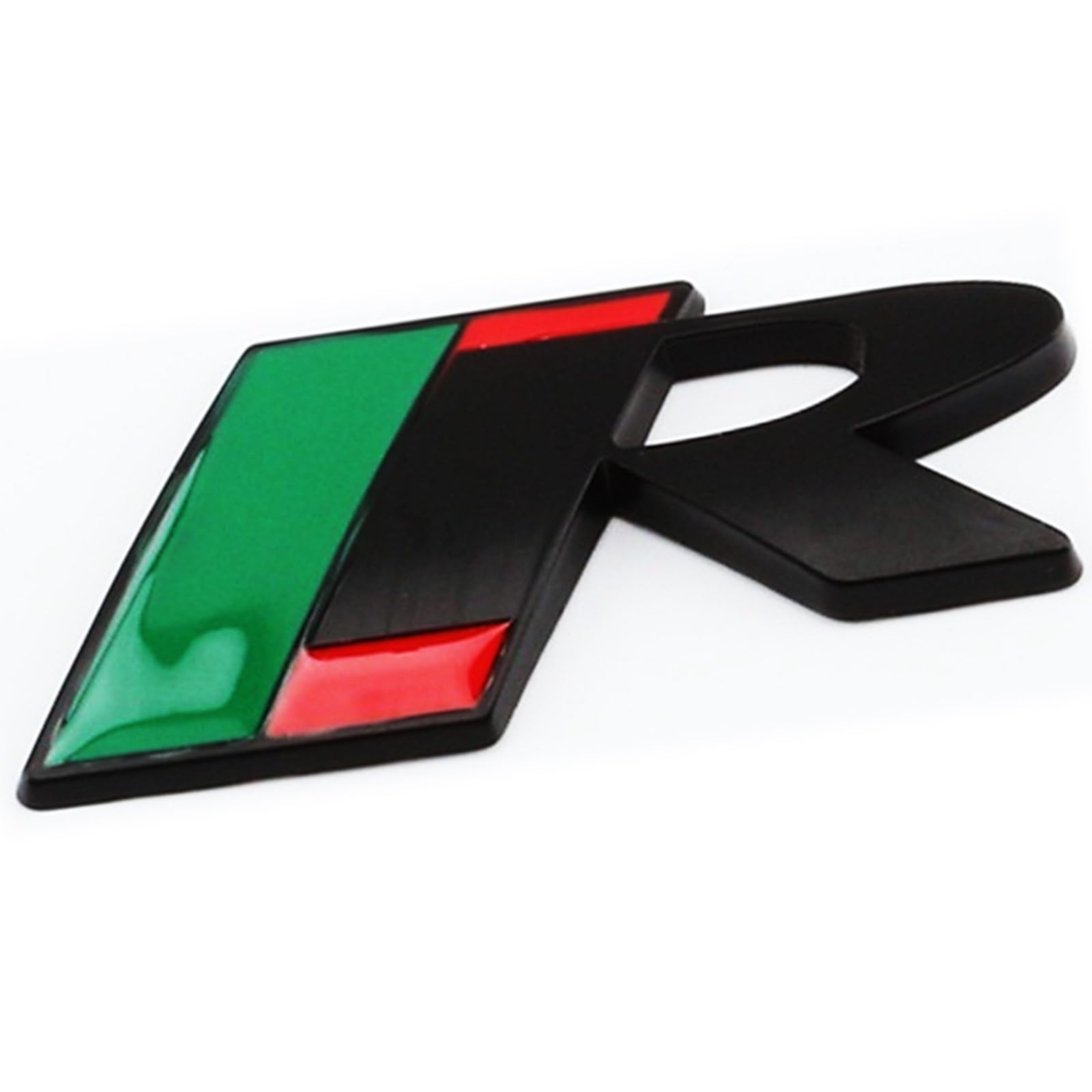 R-Dynamic Sports 3D Badge,Car Body Trunk Fender Front Grille R-Sport R S Emblem Logo Sticker,Special Vechicle Symbol Compatible with JG Accessories(R Black)