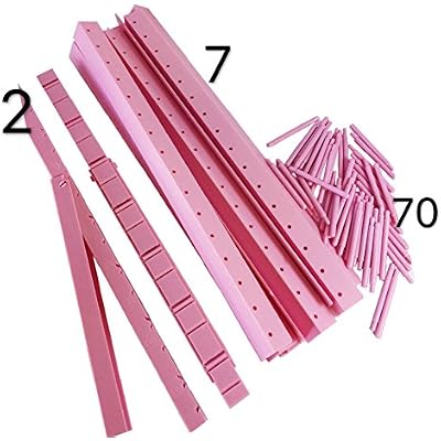 PeavyTailor 70 Spools Thread Holder Thread Rack Sewing Thread Organizer Thread Stand Spool Holder for Sewing and Embroidery Quilting. Threads Spool Rack has Holes to Hold on The Wall Pink