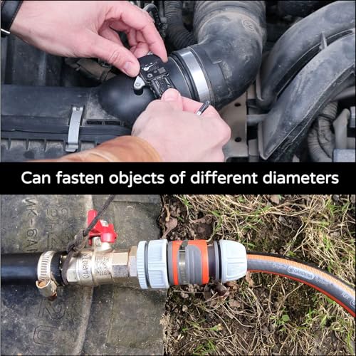 10 Stück Universal Achsmanschetten Schellen,Edelstahl Cv Schlauchschellen Set,5 Stück Große Und 5 Stück Kleine Verstellbare Klemmschelle Achsmanschette,Antriebswellenmanschette Für Die Meisten Auto