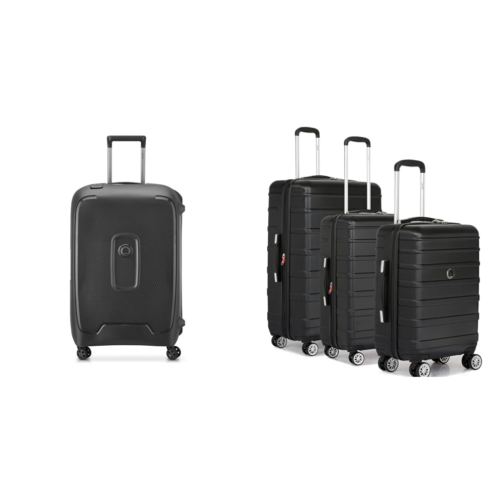 delsey paris Moncey 69 cms Medium Check-in Polypropylene Hardsided 8 Wheels Spinner + Margot Trolley Bags Set of 3 Cabin, Medium & Large Luggage Premium Hardside Polycarbonate Suitcase 8-picture-40