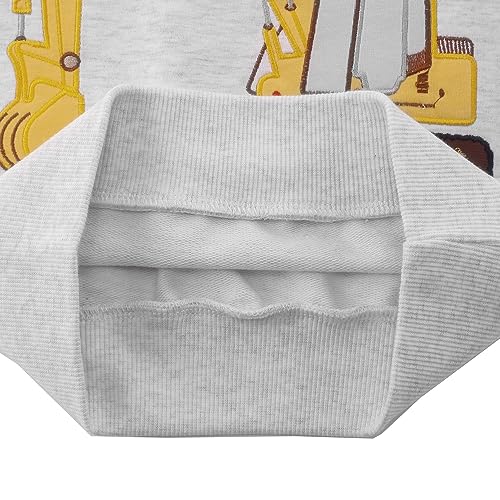 Image of Popshion Toddler Boys Sweatshirt Cotton Lightweight Kids Winter Warm Sweater Crewneck Pullover Tops