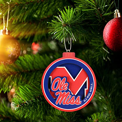 Image of YouTheFan NCAA 3D Logo Series Ornament