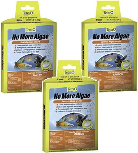 Tetra No More Algae Tablets - 24 Tablets Total (3 Packs with 8 Tablets per Pack)