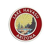 Lake Dock - Lake Havasu - Arizona 3.5' Embroidery DIY Iron or Sew-on Decorative Patches Vacation Adventure Theme Novelty Applique.