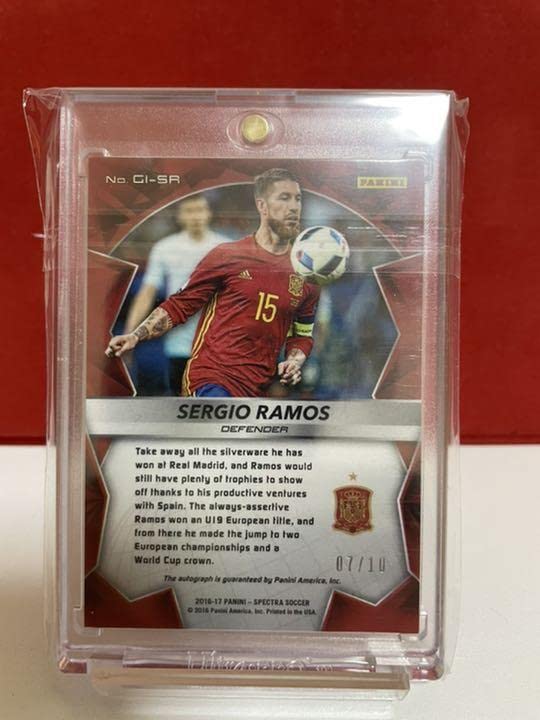 Amazon.co.jp: 2016 panini セルヒオ ラモス 直筆サインカード 10シリ