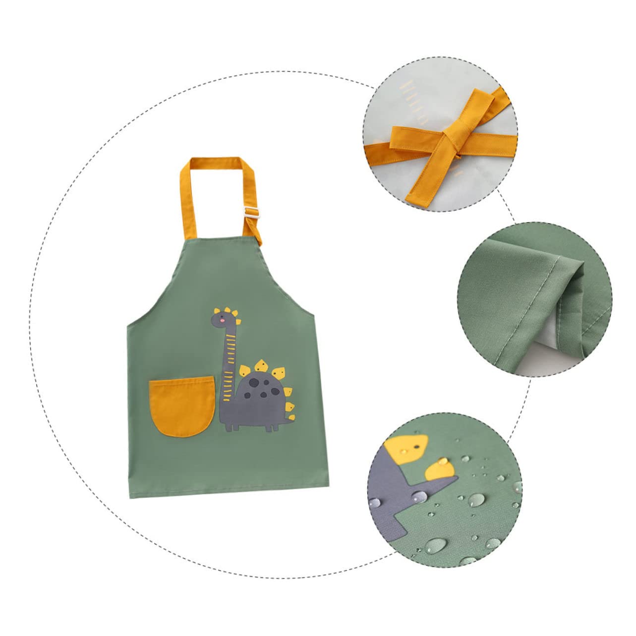 Kisangel 3 Piezas Delantal De Bebé Delantal De Chef Para Niños Para Hornear De Cocina Para Niños Bata De Pintura Para es De Arte Escolar De Pintura Para