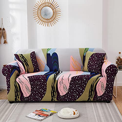 Midodo Printed Couch Cover Stretch Sofa Covers Patterned Loveseat Slipcovers For 2 Seater Cushion Couch Love Seat Set (My, 2 Seater/Loveseat) #TOP1