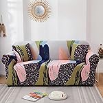 Printed Couch Cover Stretch Sofa Covers Patterned Loveseat Slipcovers for 2 Seater Cushion Couch Love Seat Set (My, 2 Seater/Loveseat) - Image 2