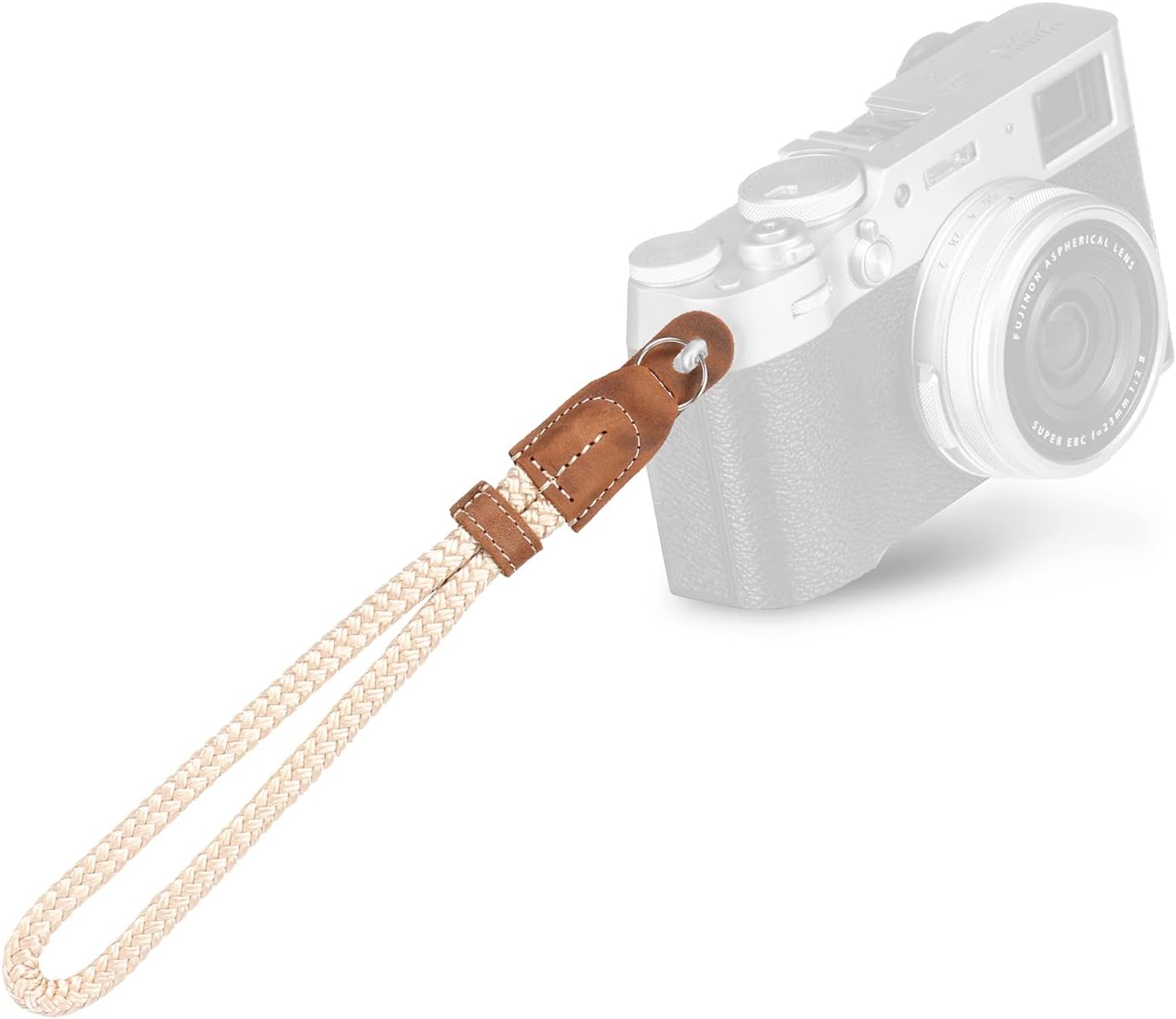 MegaGear SLR, DSLR Camera Cotton Wrist Strap - Cinnamon, Small - 23cm/9inc