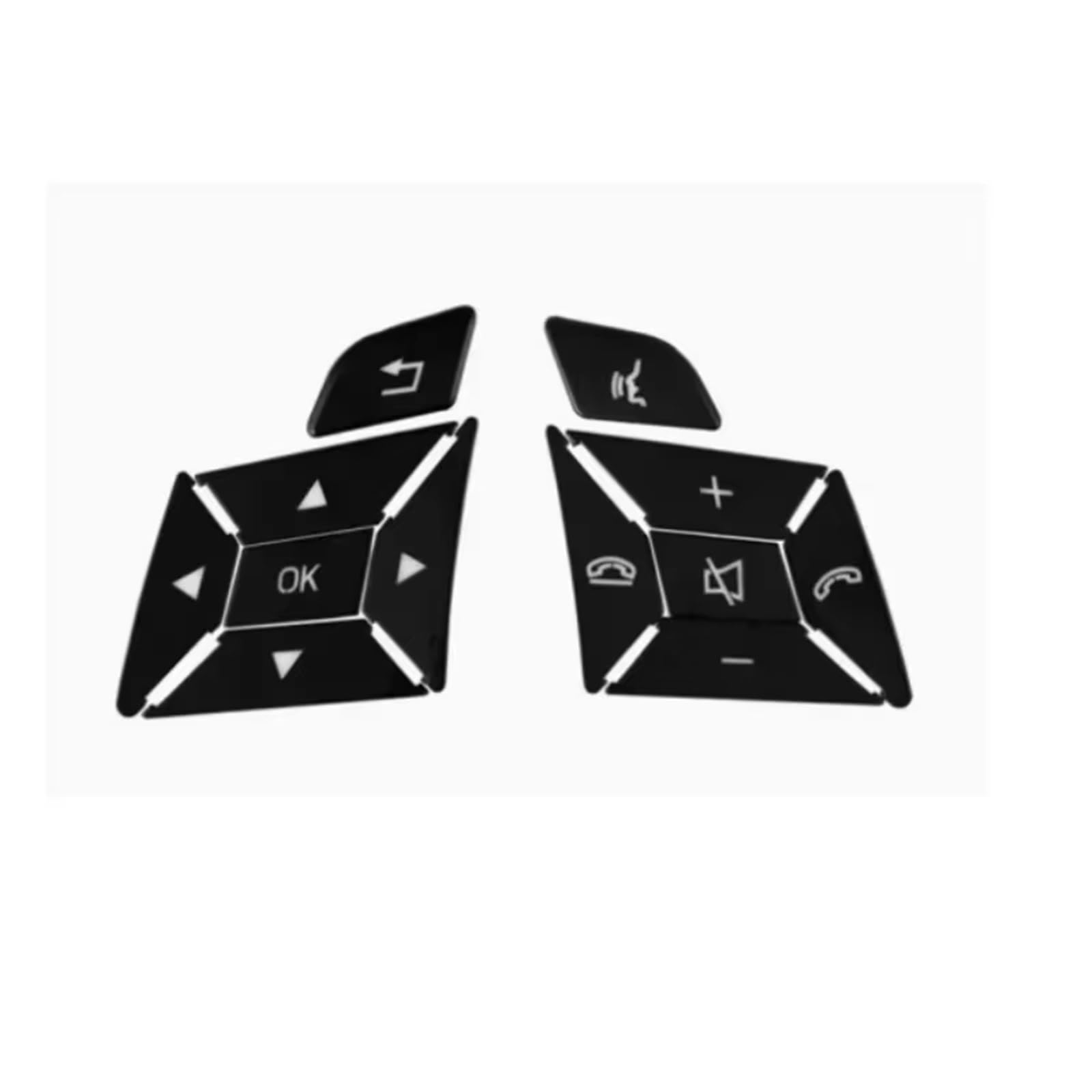 Interior Button Stickers Compatible with Benz for C E Class W204 W212