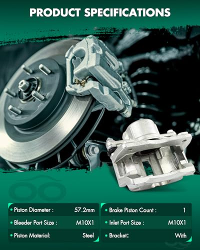 Image of SCITOO Front Passenger Side Disc Brake Caliper 18-B4883 Compatible For Chrysler For PT Cruiser 2003-2009,For Dodge For Neon 2003-2005,With Bracket 1PC